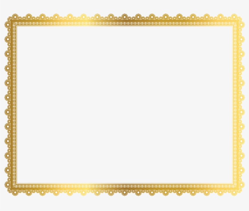 Gold Border Frame Png Clipart.