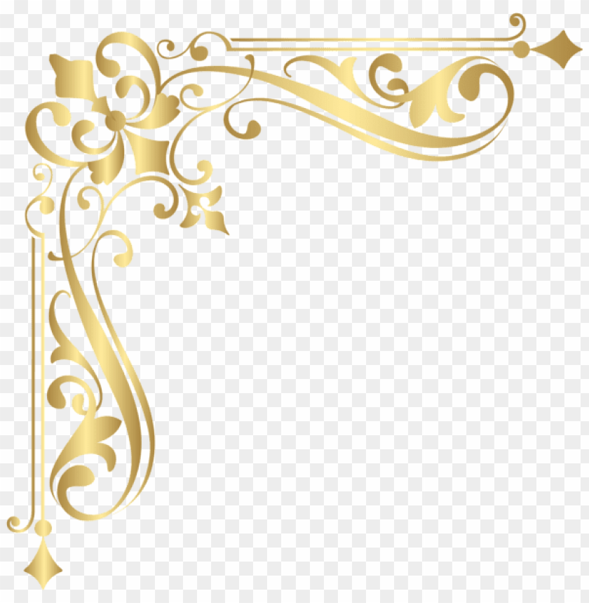 Download corner gold clipart png photo.