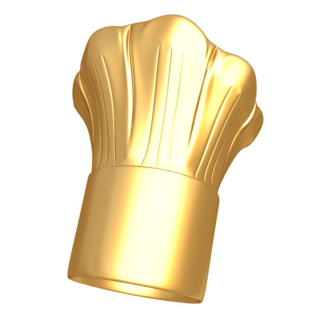 Gold Chef Hat Clipart.