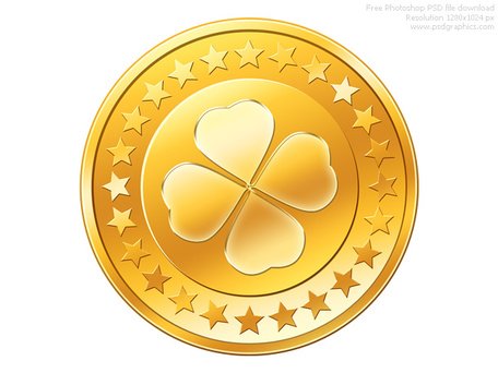 Free PSD gold coin icon Clipart and Vector Graphics.