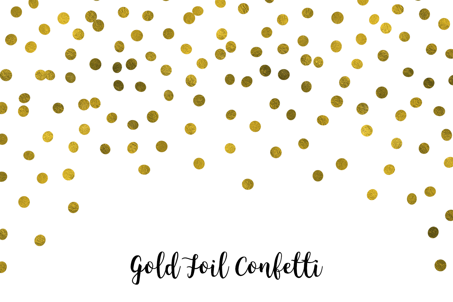 Gold Foil Confetti, Transparent PNG.