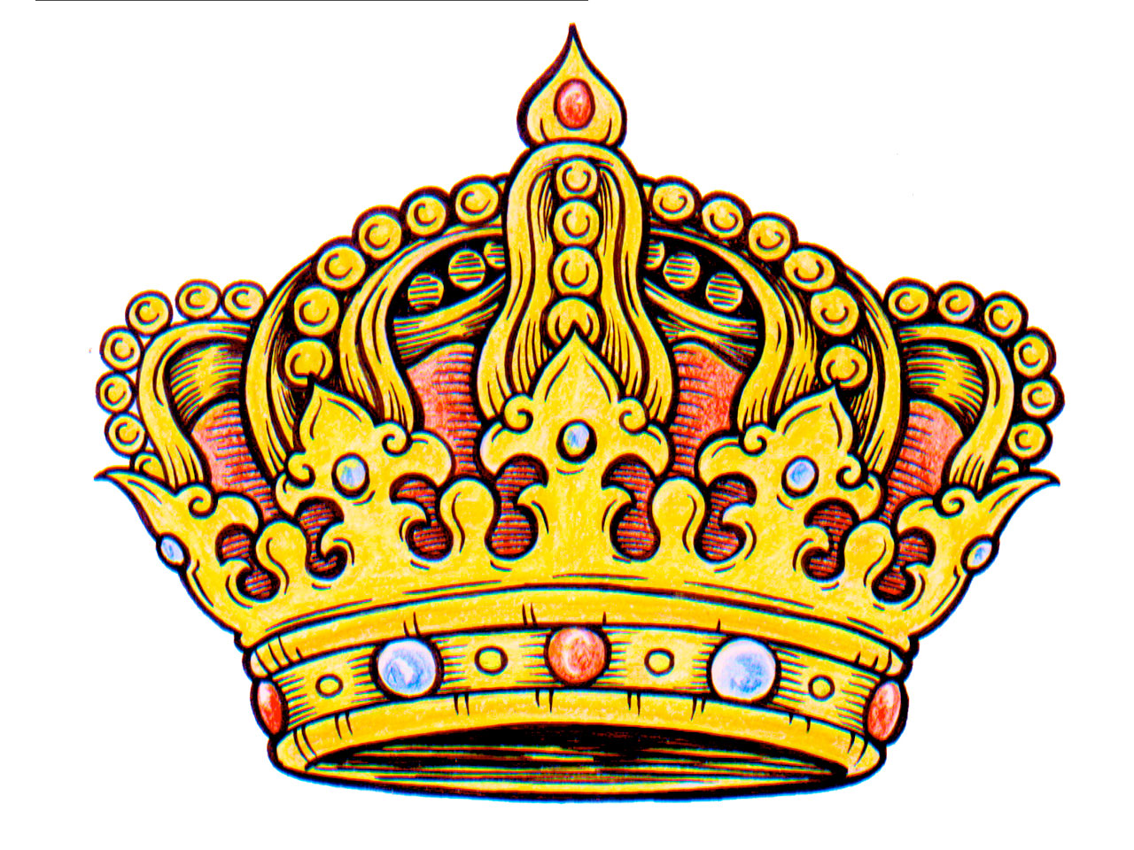 Gold Crown King Clipart.