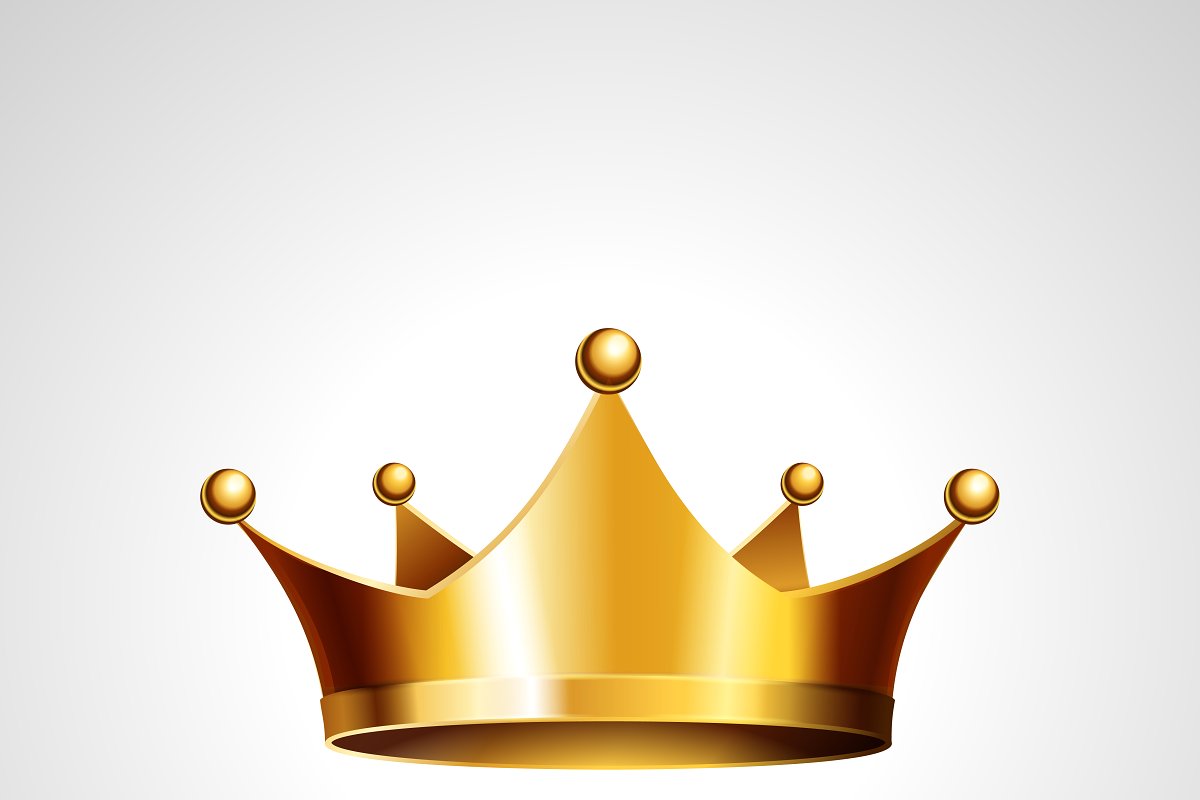 Gold crown.