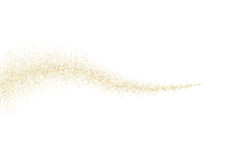 Vector Gold Glitter Wave Abstract Background Stock Vector.
