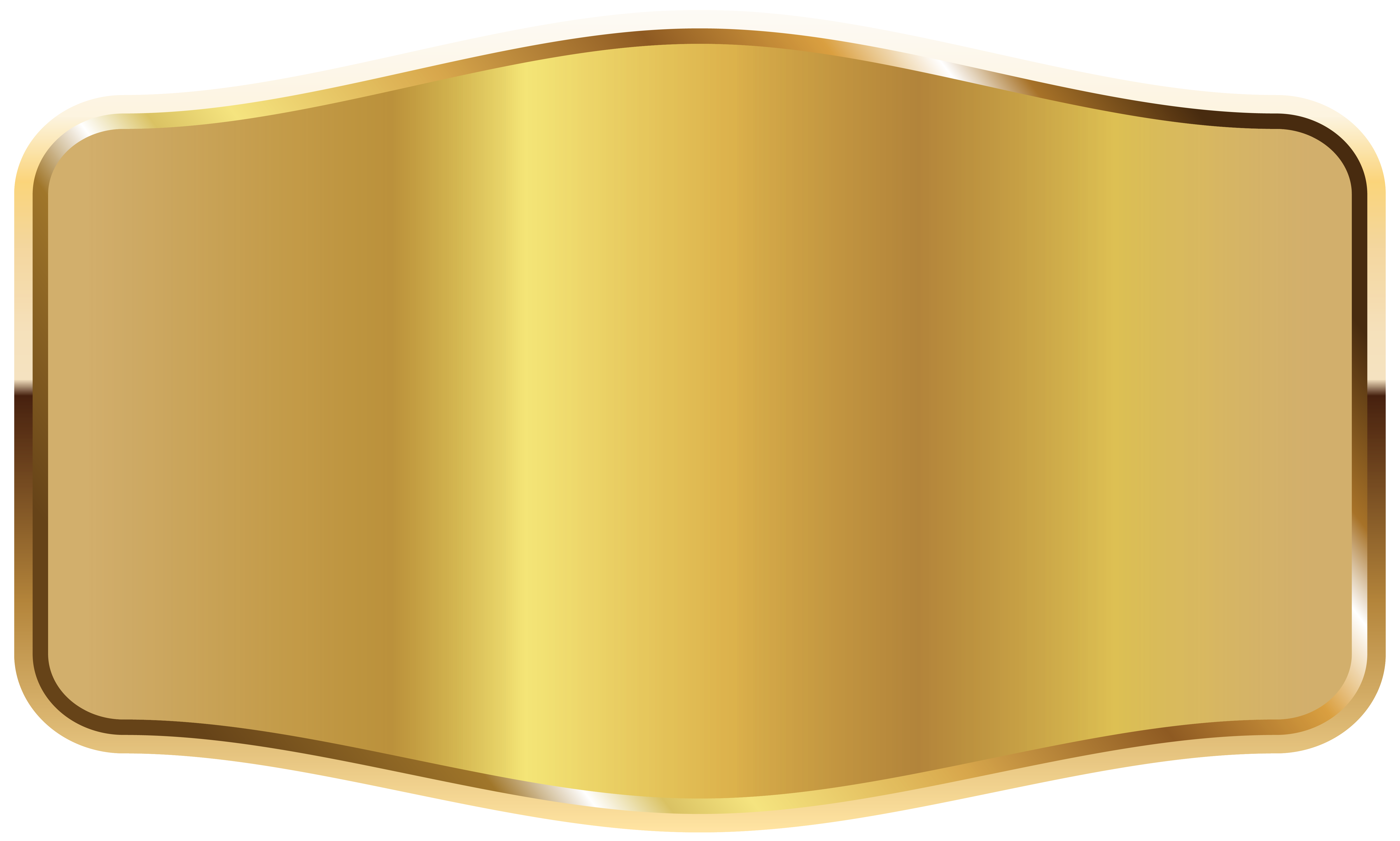 Gold Label PNG Clipart Picture.