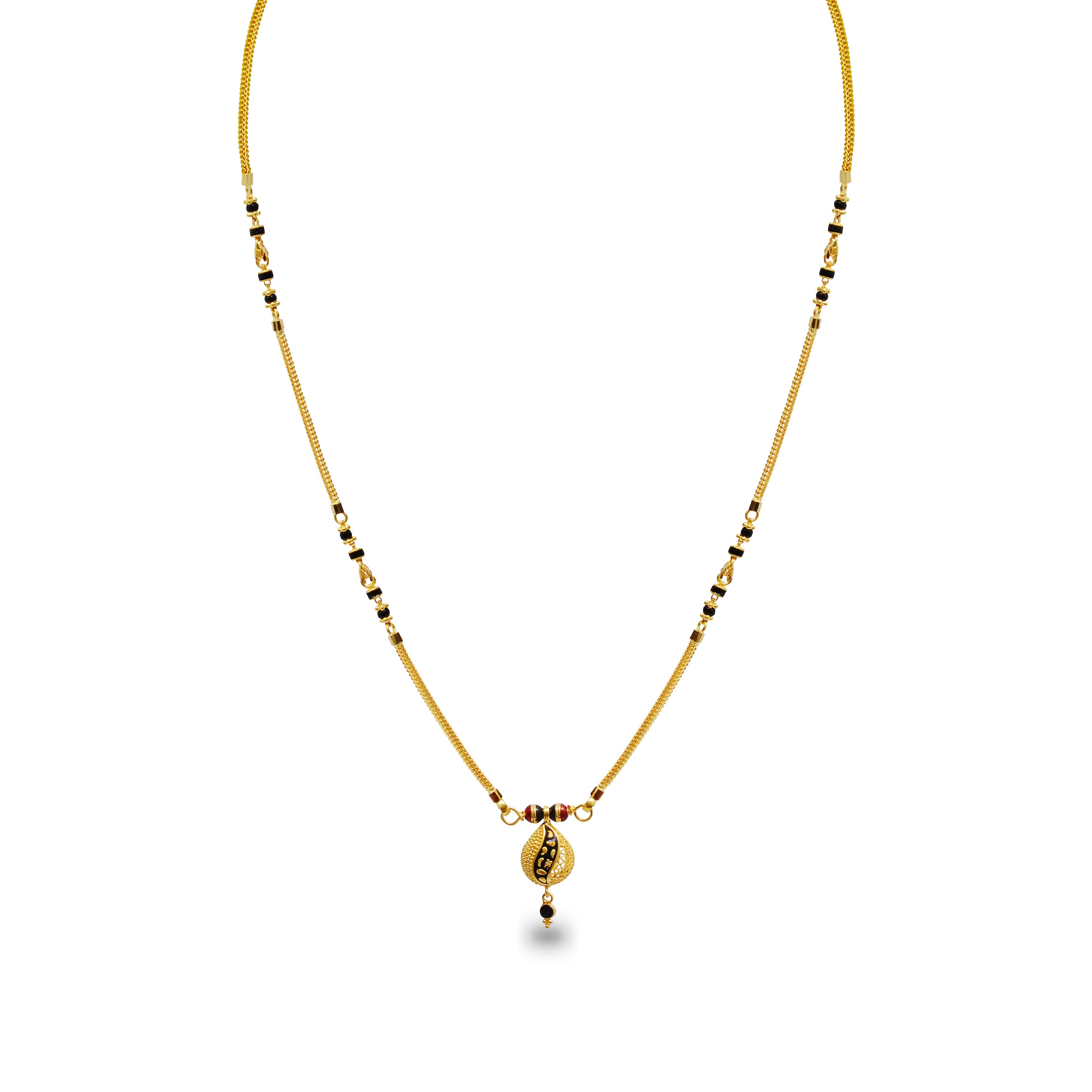 Designer Fusion Gold Mangalsutra.