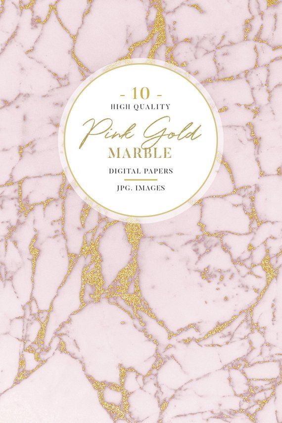 NEW in my #Etsy boutique! Gold Sparkle Pink Marble Digital.