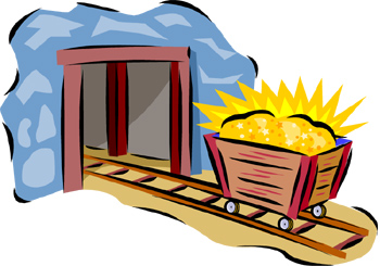 Gold mining clipart.