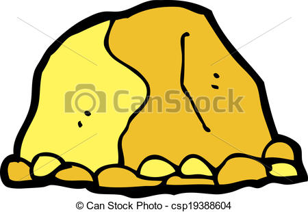 Gold nugget clipart.
