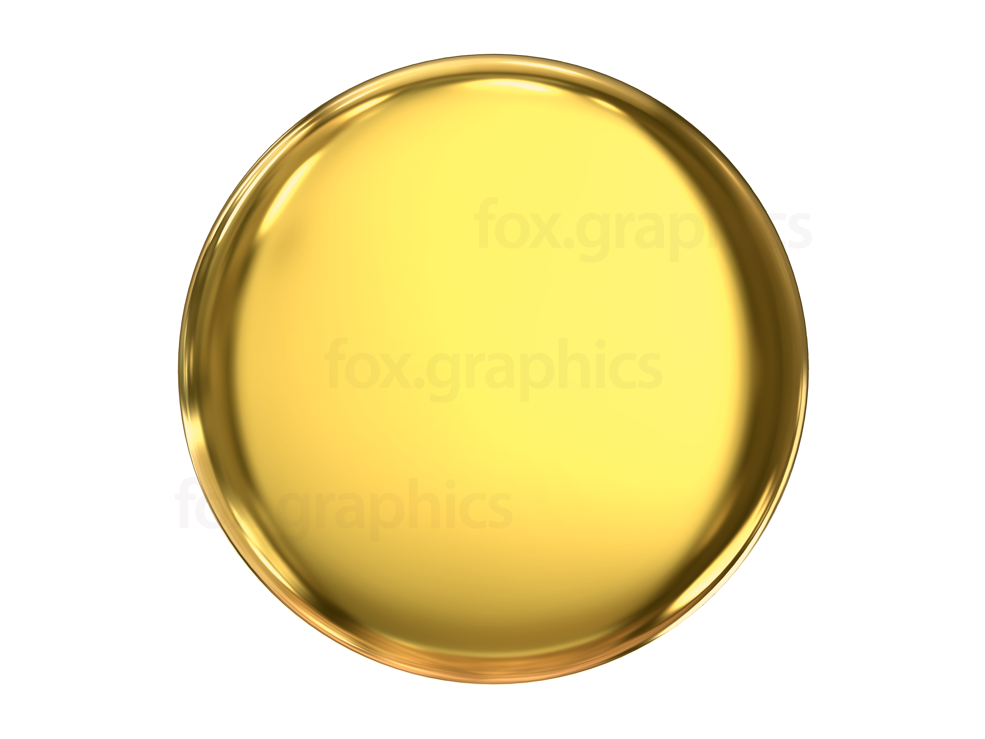 Gold button PNG.