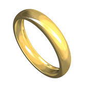 Gold wedding ring clipart.