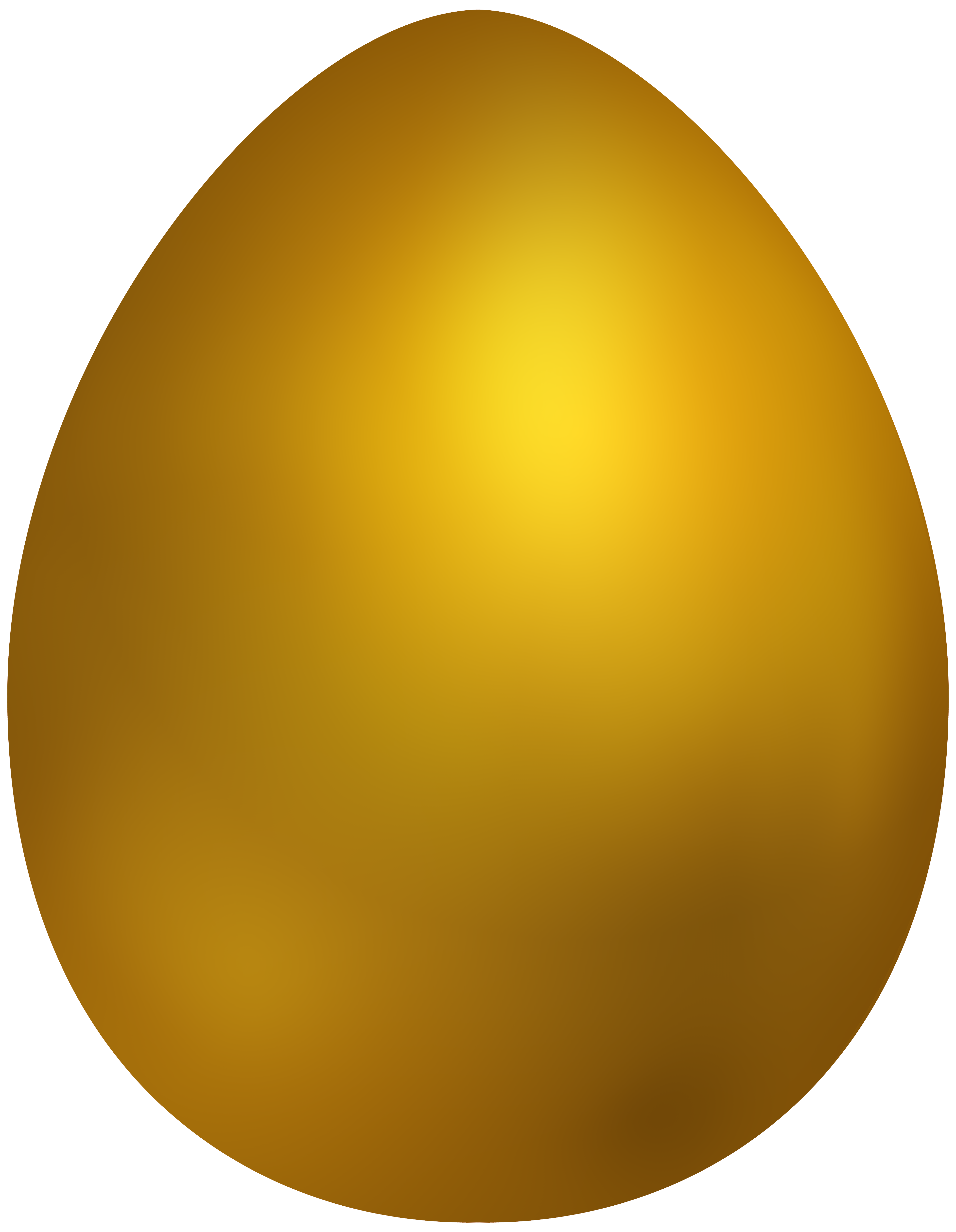 Gold Easter Egg PNG Clip Art.