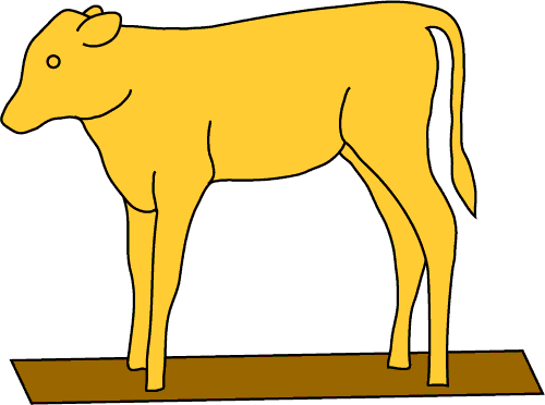 Golden Calf Clipart.