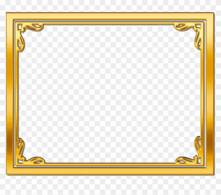 Gold Frame Png Picture.