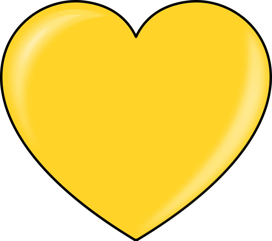 Gold Heart Clipart.