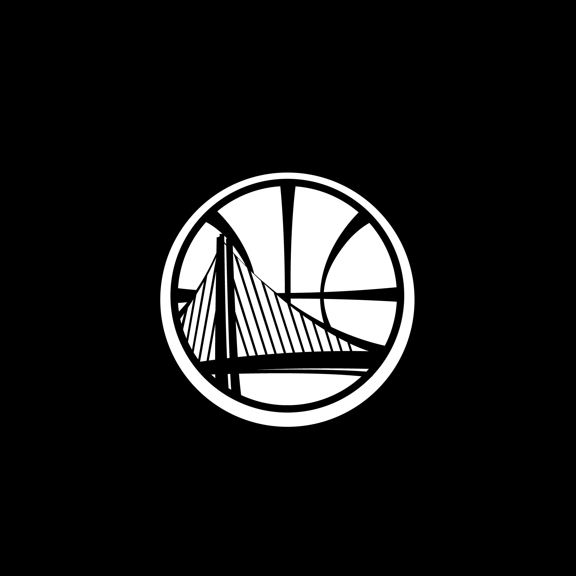 golden state warriors logo black and white 10 free Cliparts Download