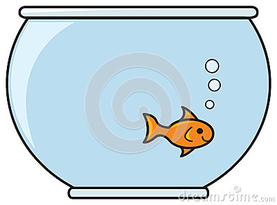 Goldfish In A Bowl Clipart.