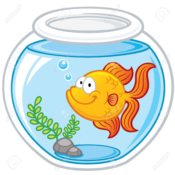 Goldfish In A Bowl Clipart.