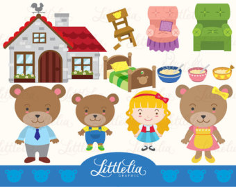 Goldilocks And The Three Bears Clipart Group with 59+ items.