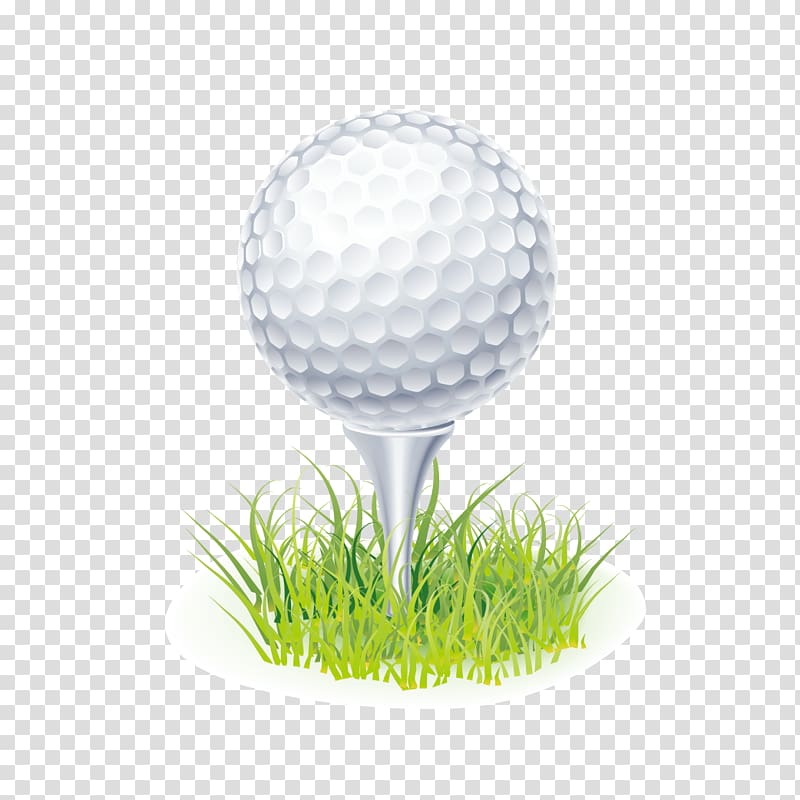 White golf ball , Tee Golf ball , golf transparent background PNG.