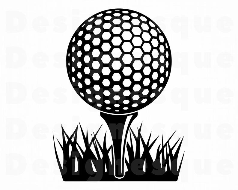 golf ball clip svg clipart silhouette cricut tee club vector dxf cut clipground would digital