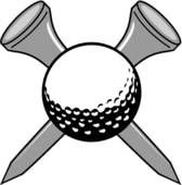 Golf Club and Ball Clip Art.