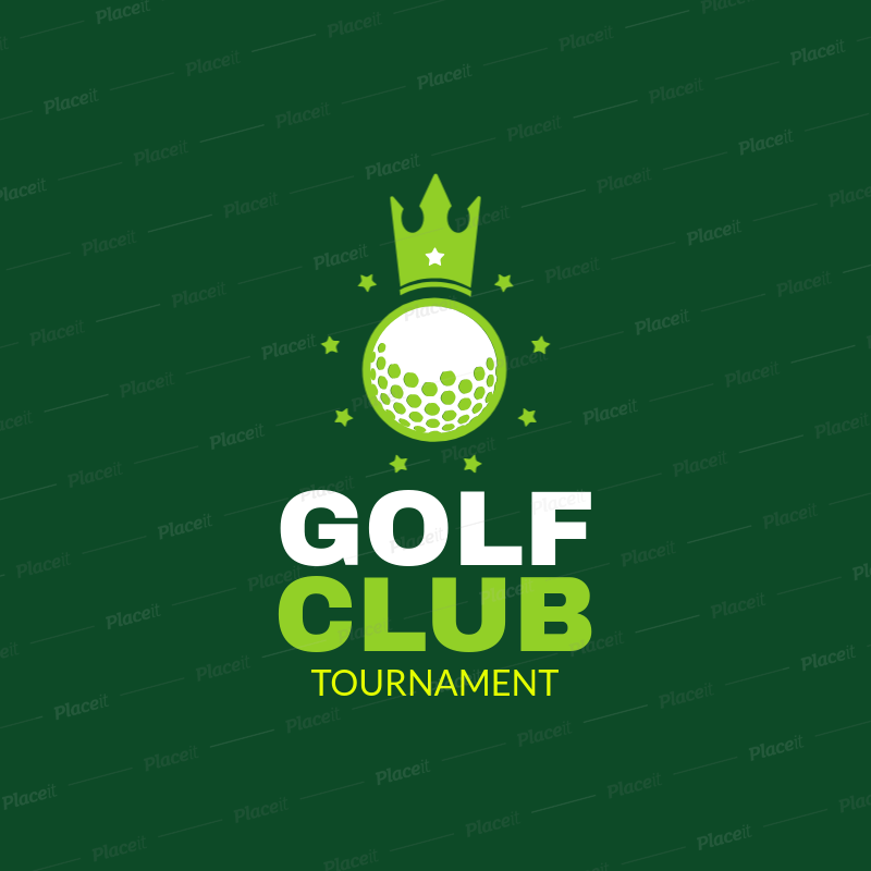 Golf Club Logo Template 1558.