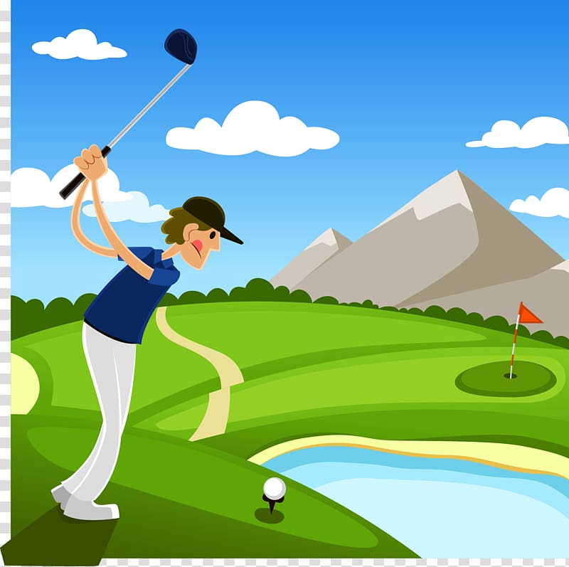 Golf course Golf club Illustration, play golf transparent.