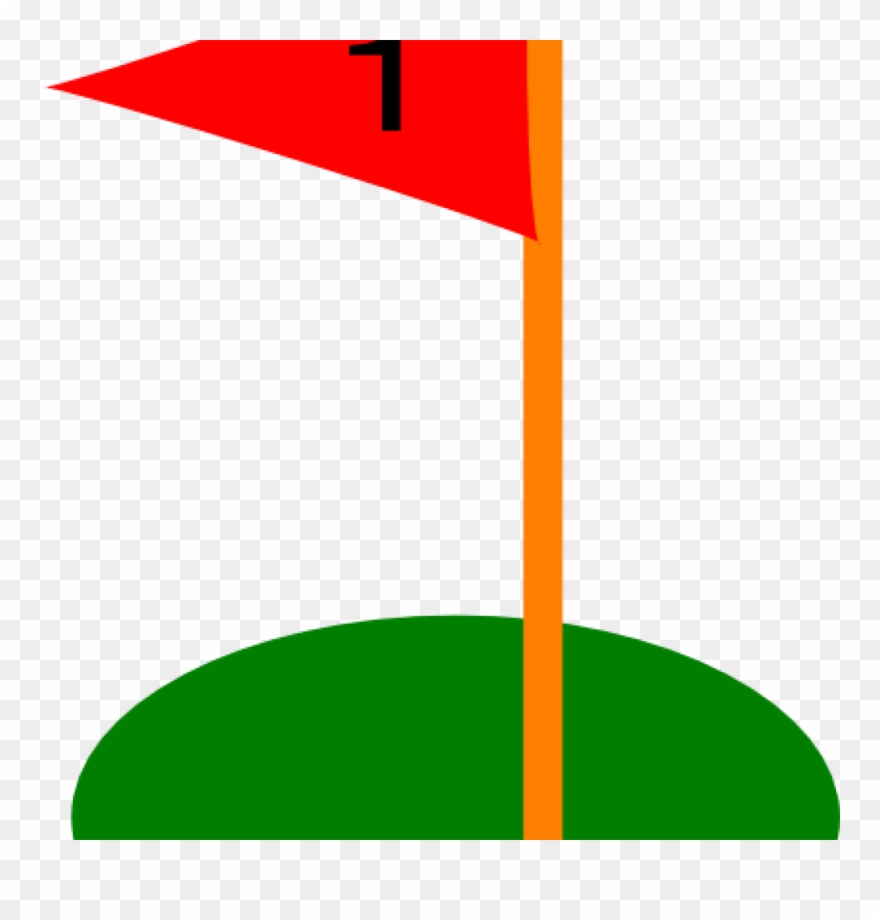 Golf Flag Clipart Hole Flags Ball Pencil And In Color.
