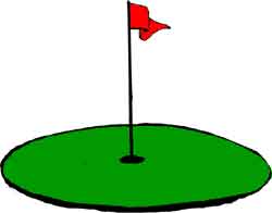 Golf Flagstick Clipart.