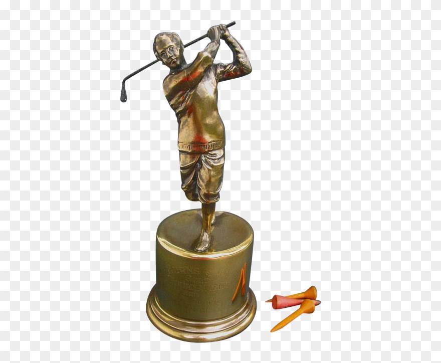 Fine Figural Golf Trophy.