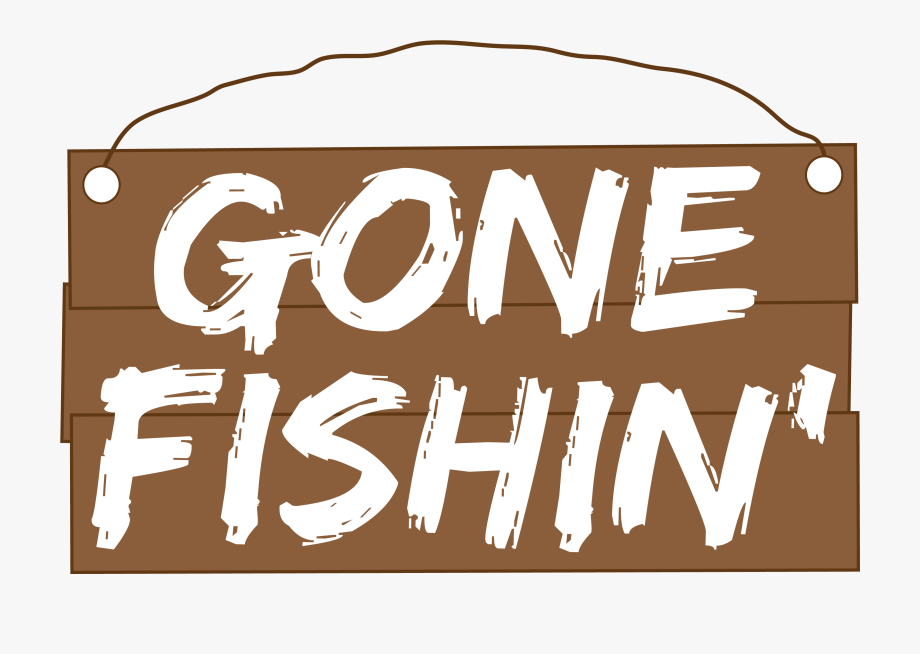 Gone Fishing Clipart.