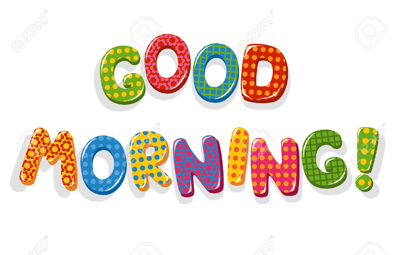 Good Morning Clipart With Flowers.