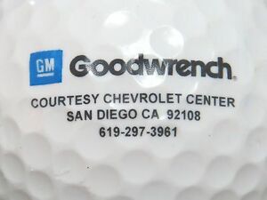 Details about (1) GM GOODWRENCH LOGO GOLF BALL.