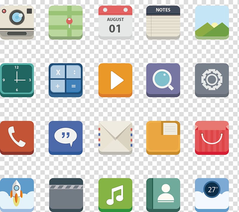 Icon design Mobile app Icon, painted phone APP Icon.