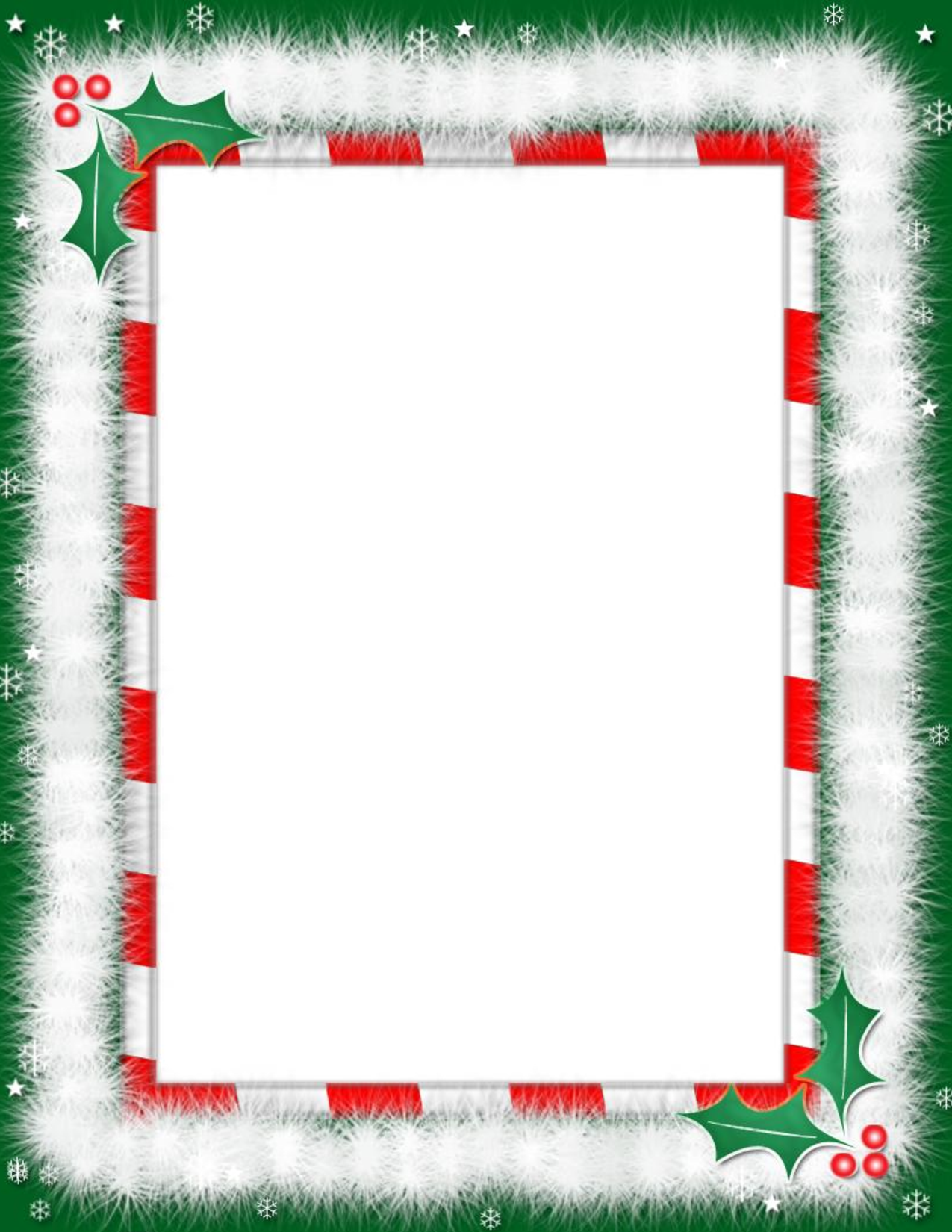 free holiday borders for word