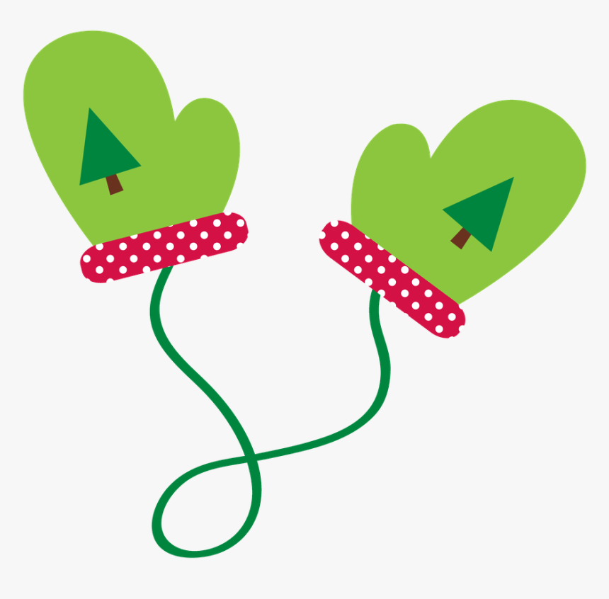 Christmas Mittens Clipart.