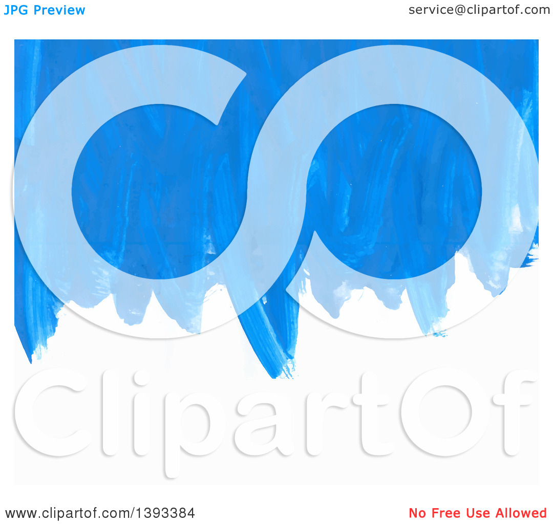 Clipart of a Blue Gouache Paint Background.