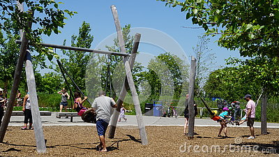 Playground At Governors Island In New York Editorial Image.