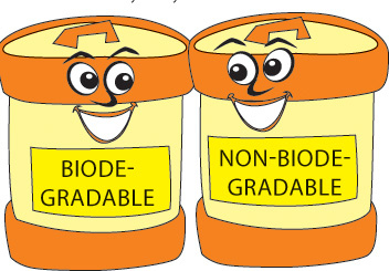 Biodegradable Materials Clipart.