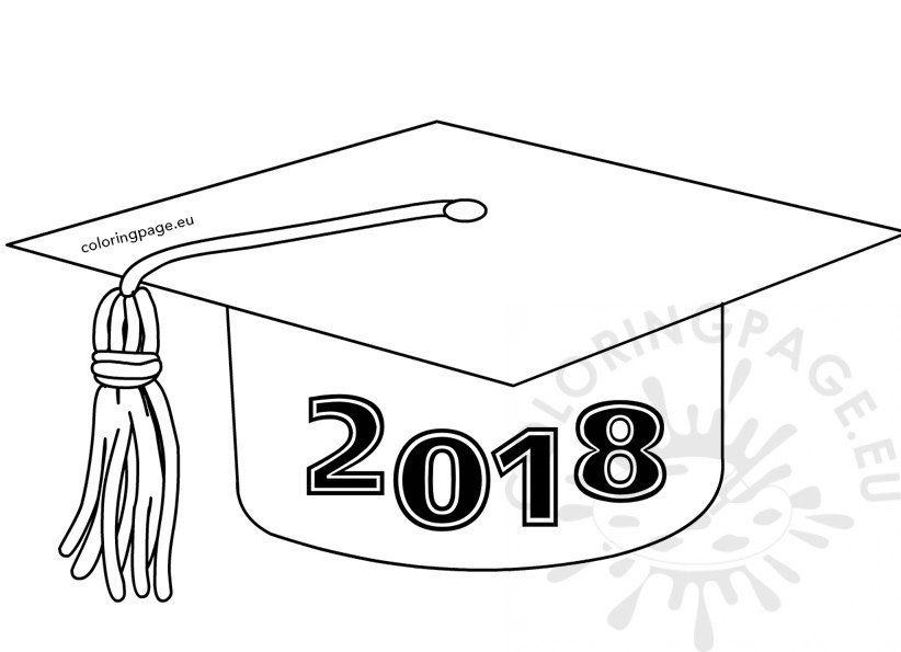 Class of 2018 Graduation Cap template.
