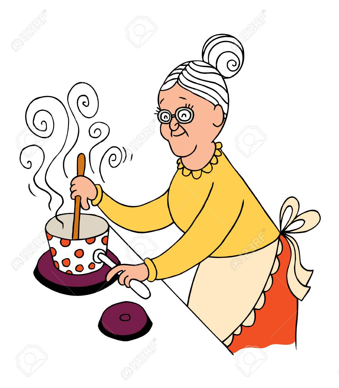 grandma cooking.