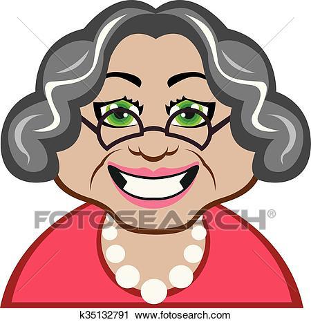 Grandma face clipart 4 » Clipart Portal.