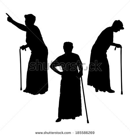 Vector Silhouette Graphic Illustration Depicting Three Stock.