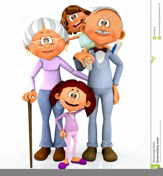 Free Clipart Grandparents With Grandchildren.