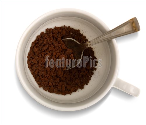 Instant Coffee Granules Clipart.