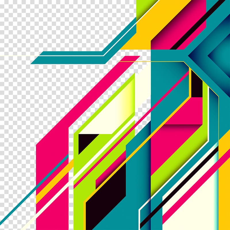 Multicolored abstract graphic background illustration, Line.