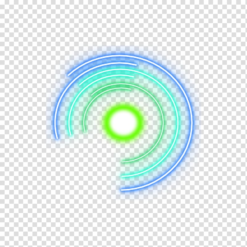 Green and blue neon graphics design, Circle Graphic design.