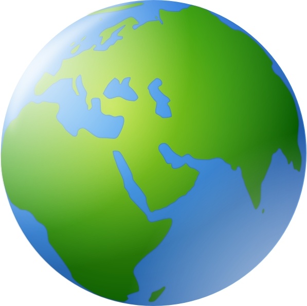 World Globe clip art Free vector in Open office drawing svg ( .svg.