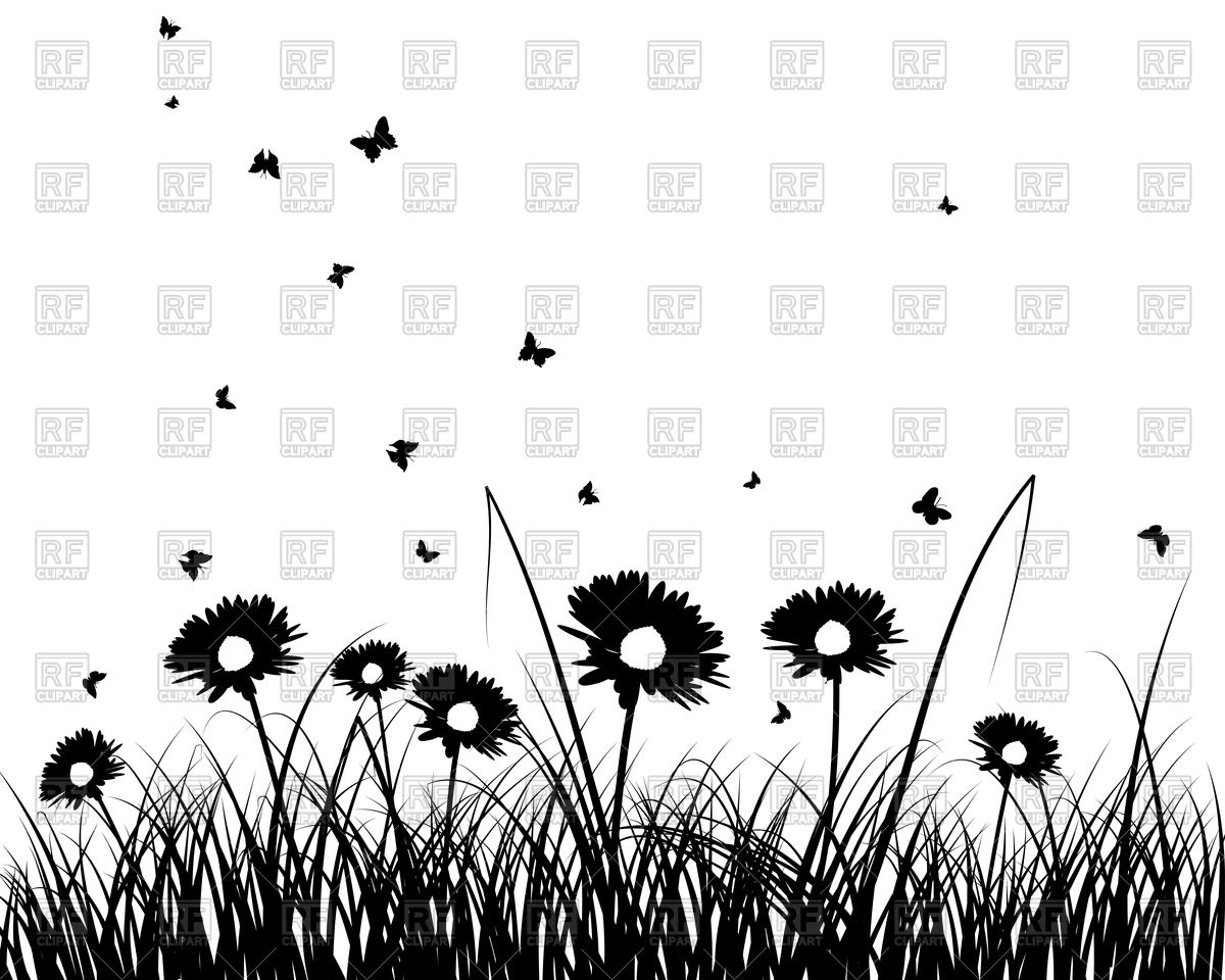 Download grass flowers clipart silhouette 20 free Cliparts ...